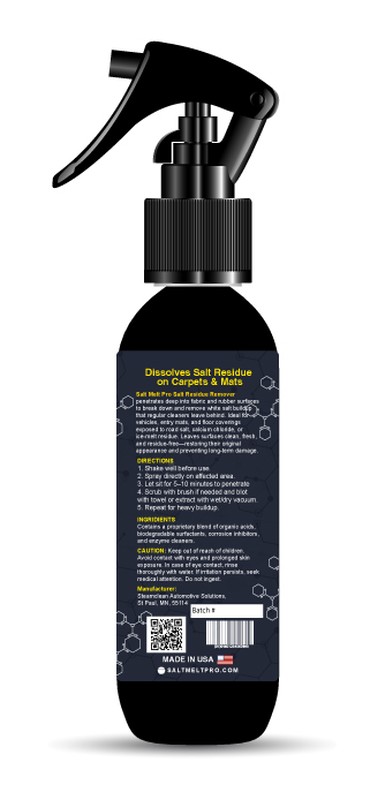 SaltMelt Pro Salt Residue Remover - Back Label
