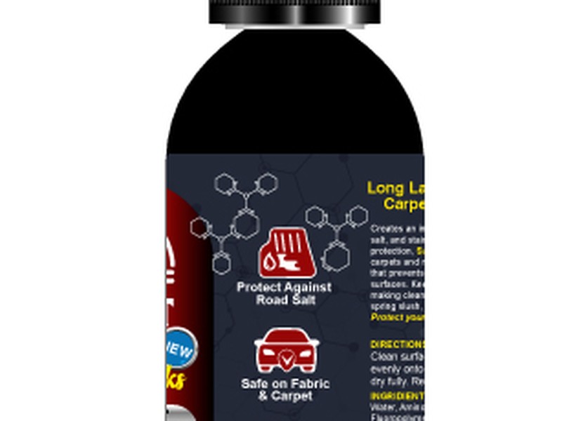 Automotive adhesive protective carpet film application